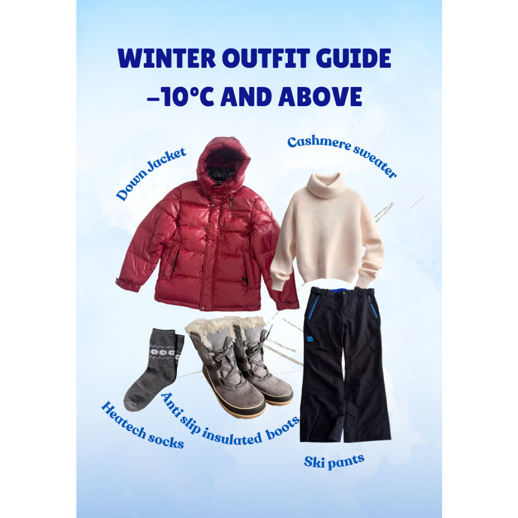 what to wear in Sapporo in January for -10ºC