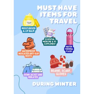 5 essential items you must bring when travel to cold countries