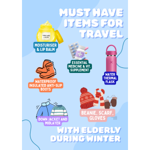 5 essential items elderly must bring when travel to cold countries