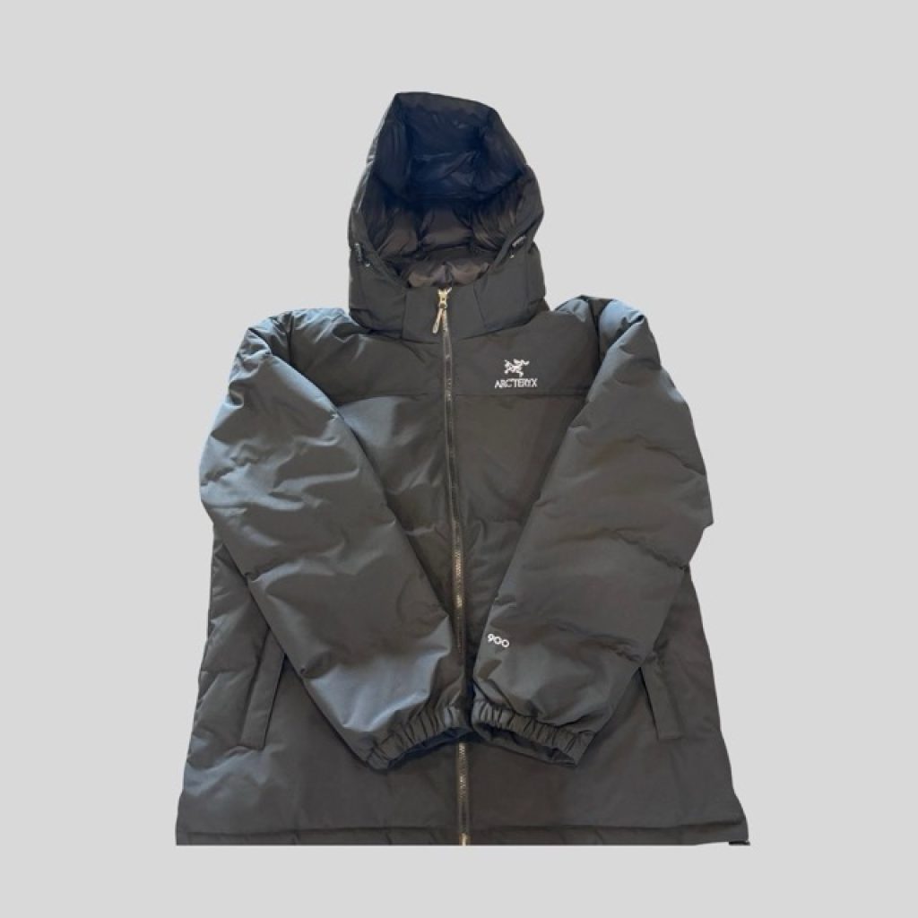 Arcteryx black waterproof down jacket suitable for Harbin, Scandinavia winter trip