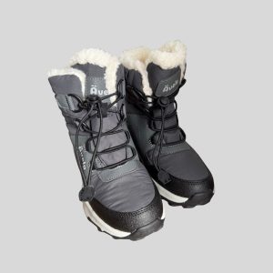 Avalo black waterproof fleece insulated snow boots suitable for Japan, Korea, China winter trip