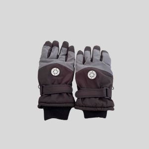 black grey ski gloves suitable Japan, korea, china, winter trip/ski travel