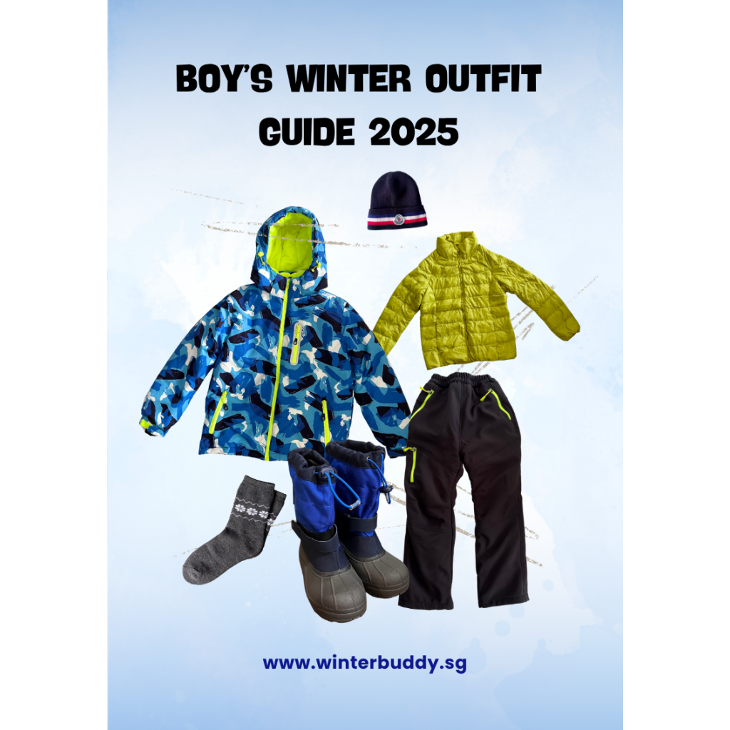 Kids winter outfit guide for winter trip to Japan and Korea in December