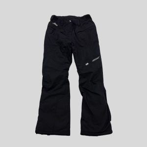 Castlex black waterproof ski pants suitable for snow and ski travel