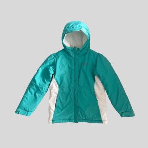 Columbia green waterproof winter/ski jacket suitable for snow travel