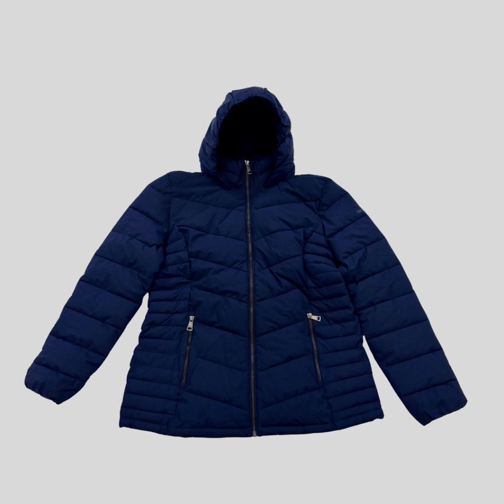 DKNY navy premium primaloft jacket suitable for Japan, Korea, China, Europe winter trip