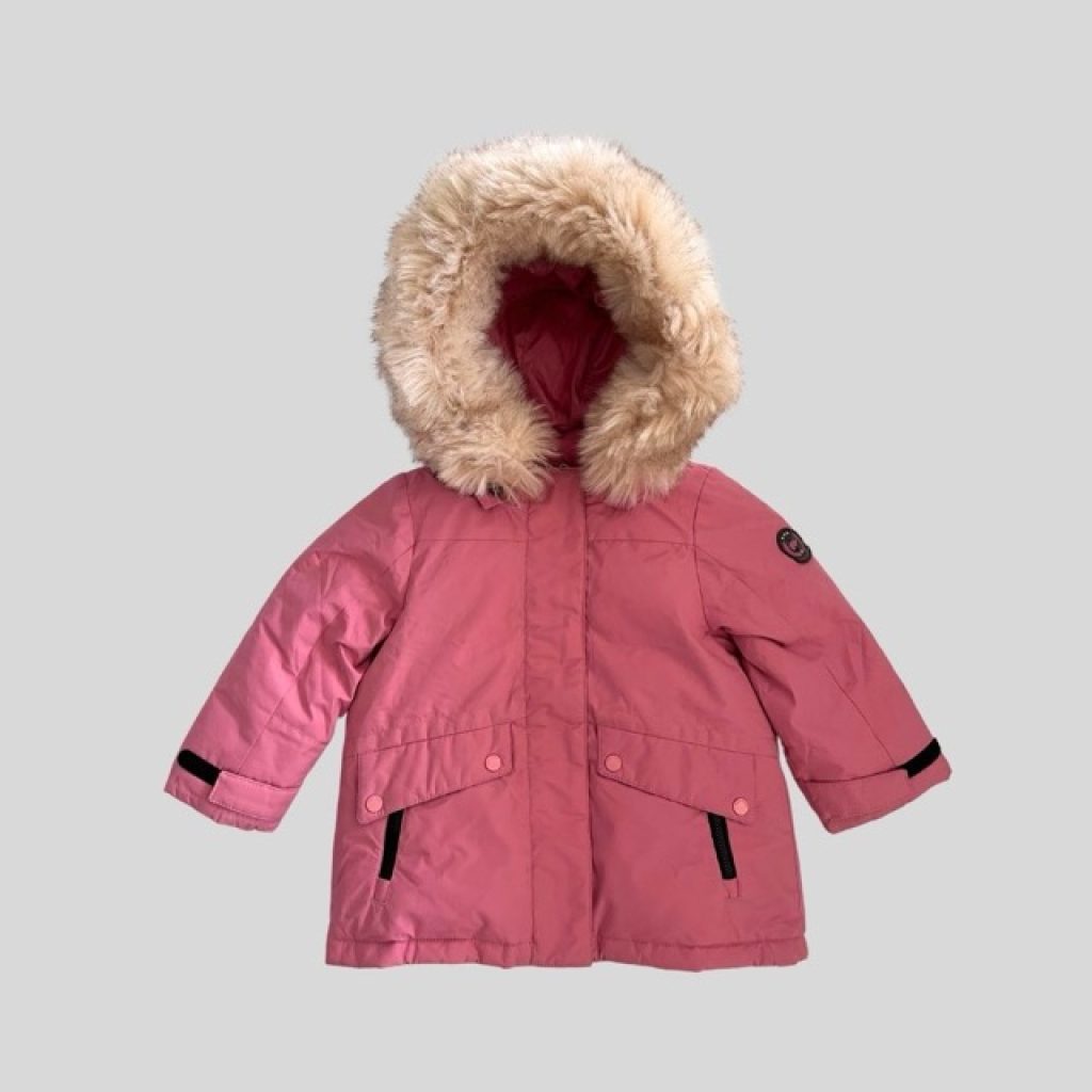 Dave and belle pink waterproof down jacket suitable for Japan, Korea, Europe, China winter trip