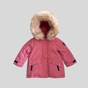 Dave and belle pink waterproof down jacket suitable for Japan, Korea, Europe, China winter trip