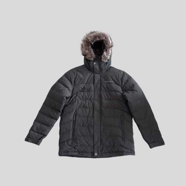 Eddie Bauer Dark Grey Waterproof down jacket suitable for Japan, Korea, china, Europe, New Zealand winter trip