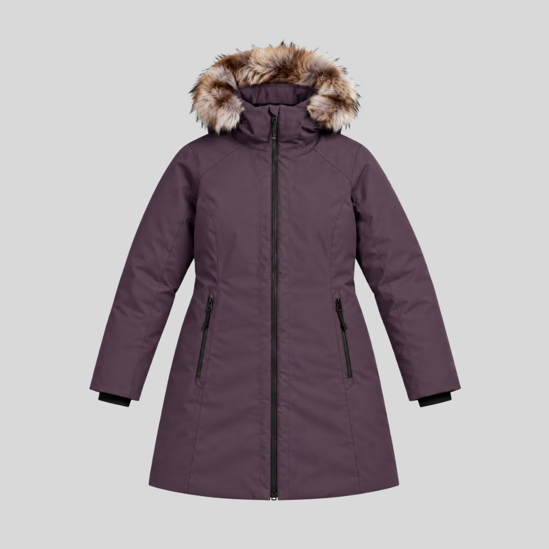 Eddie Bauer Down Olympia Waterproof Down Stadium Coat (extreme cold) 3 Eddie Bauer purple Olympia stadium parka suitable for winter trip