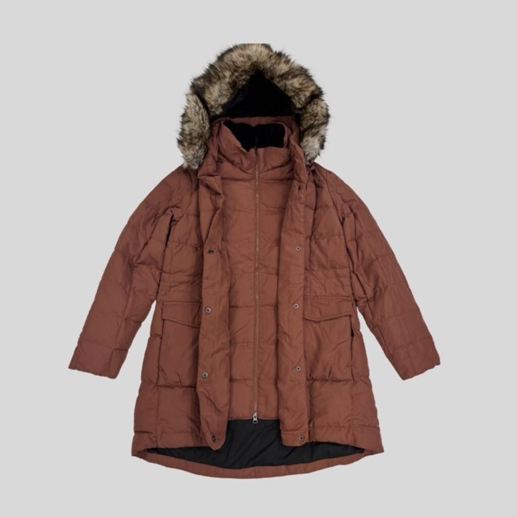 Eddie bauer Yukon brown premium down jacket suitable for Harbin, Lapland, Scandinavia trip