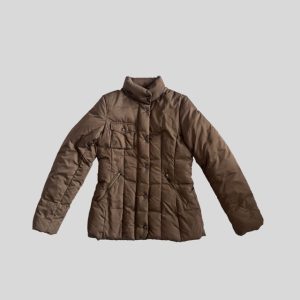 Michel Klein brown waterproof down jacket suitable for Japan, China, Korea, Europe, New Zealand, Australia winter trip