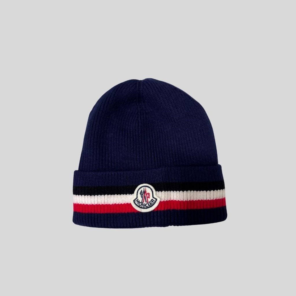 Moncler black beanie suitable Japan, korea, china, winter trip/ski travel