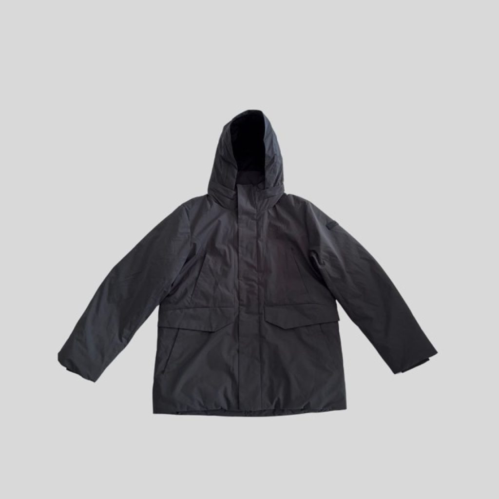 Montbell dark grey waterproof down jacket suitable for Japan, Korea, China, Europe, New Zealand winter trip