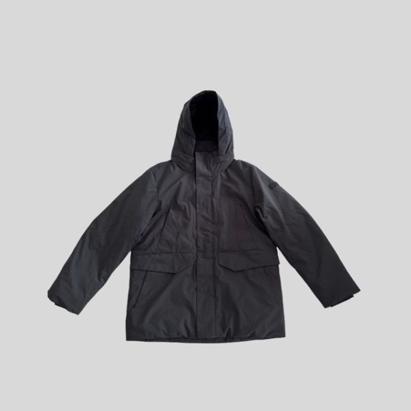 Montbell dark grey waterproof down jacket suitable for Japan, Korea, China, Europe, New Zealand winter trip