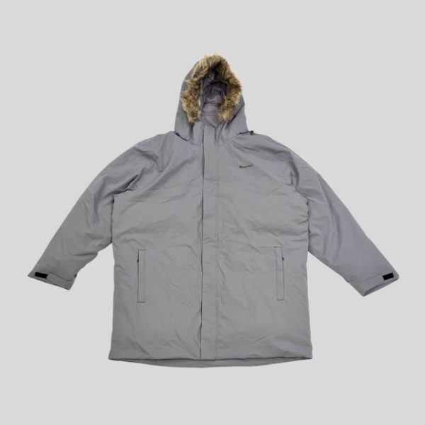 Moosejaw grey waterproof down jacket plus size suitable for Japan, Korea, China, Harbin, Scandinavia winter trip