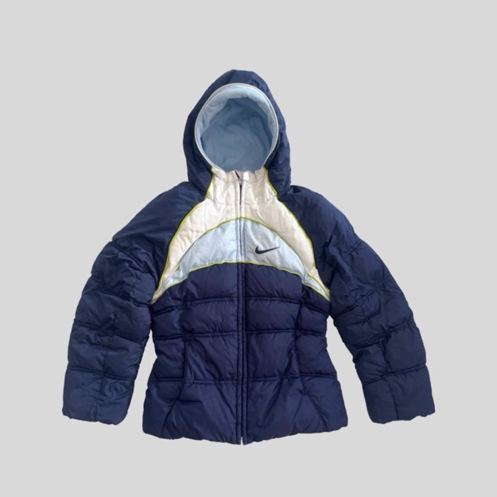 Nike navy blue waterproof down jacket suitable for Japan, Korea, China, Europe winter trip