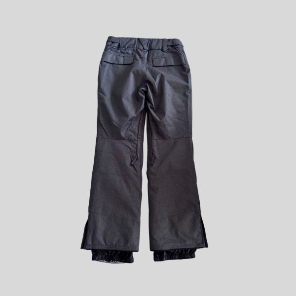 O'neill dark grey waterproof ski pants suitable for snow and ski travel