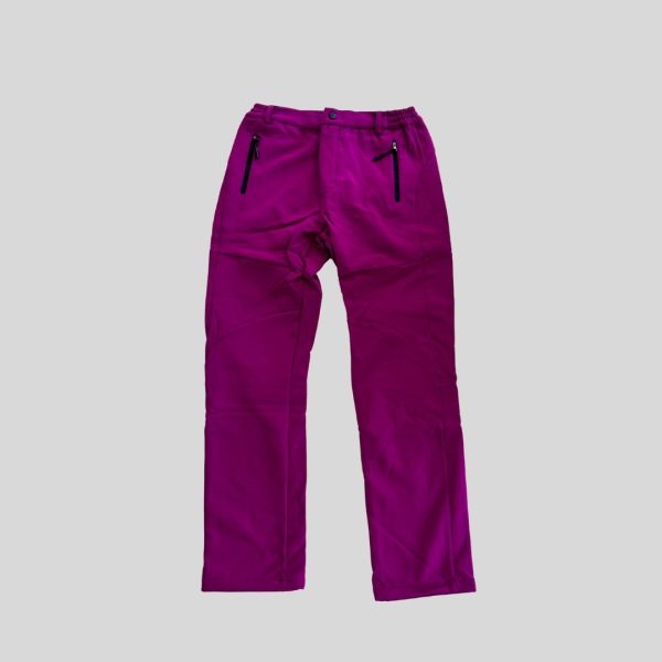 Purple waterproof insulated winter pants suitable for city walk in Japan, Korea, China, Europe winter trip