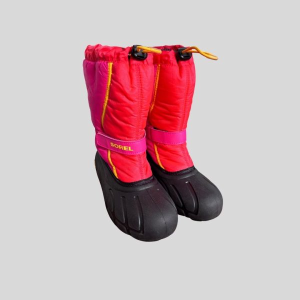 Sorell red waterproof insulated snow boots suitable for Hokkaido, Harbin, Europe, Scandinavia snow trip