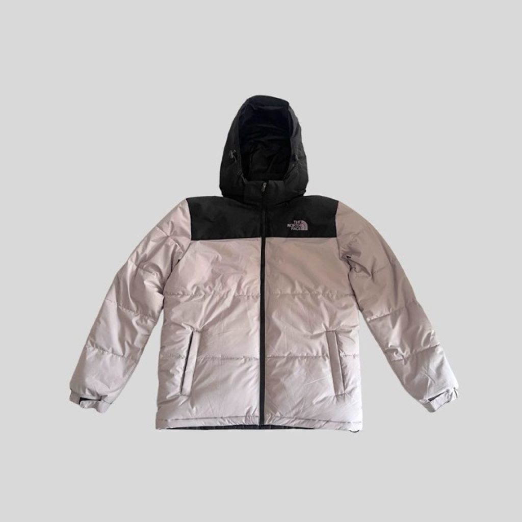 The North Face Grey waterproof padded jacket suitable for Japan, Korea, China, Europe winter trip