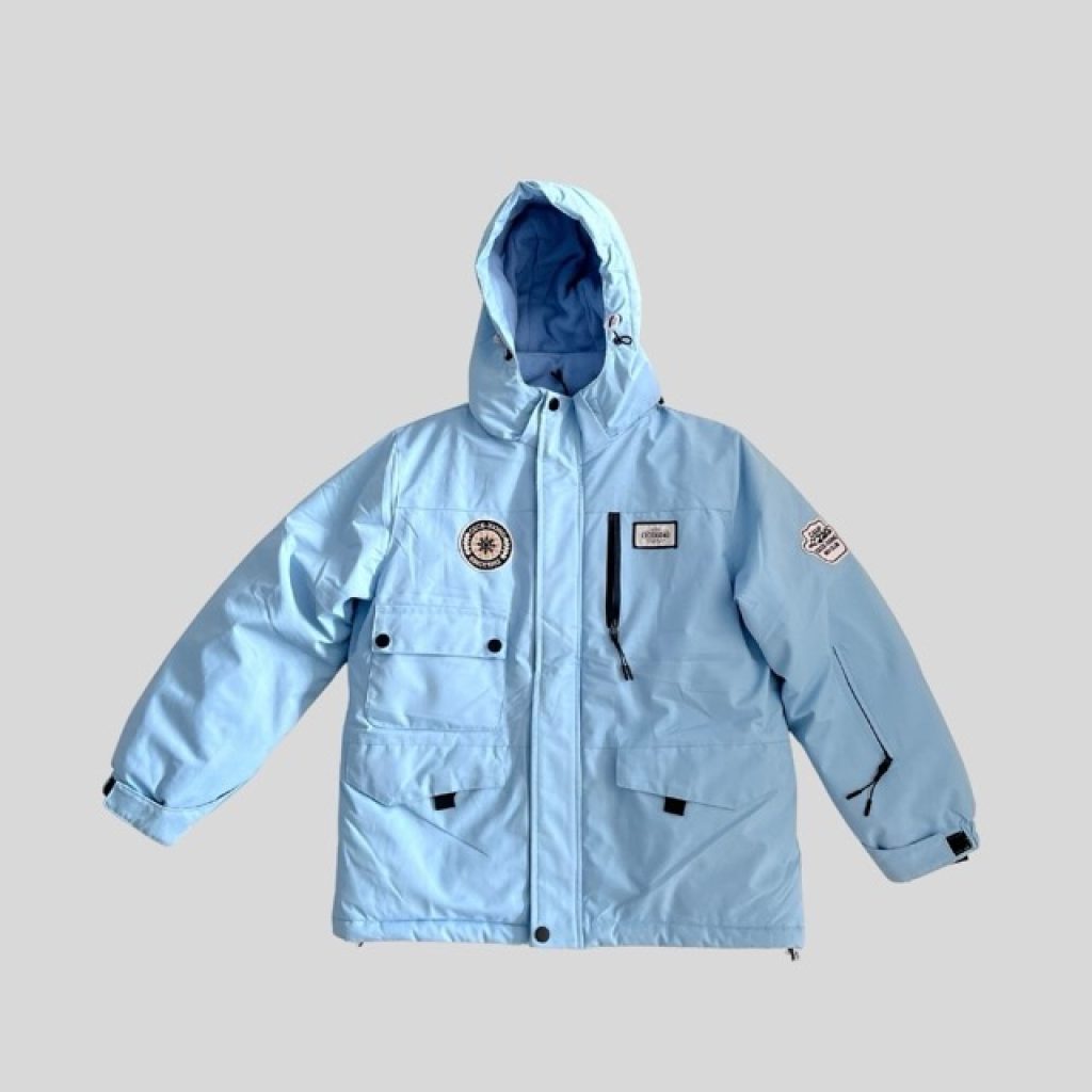 Tiffany blue windproof and waterproof ski jacket for snow / ski travel