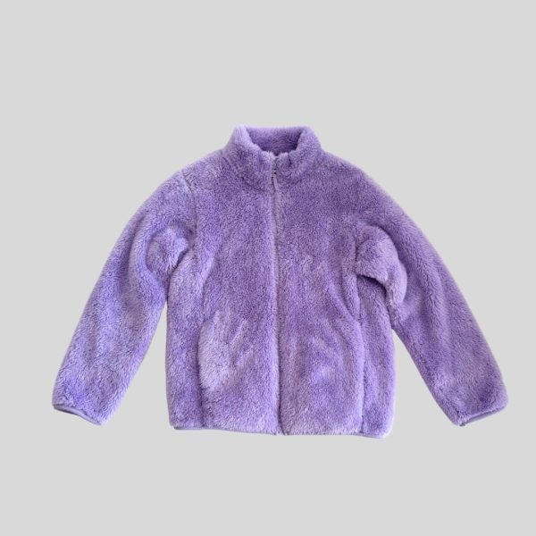 Uniqlo purple fleece jacket suitable for mid layer or autumn