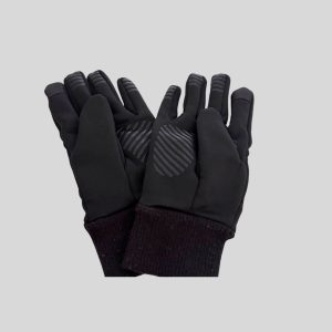 Winter Time black autumn gloves for autumn/winter trip
