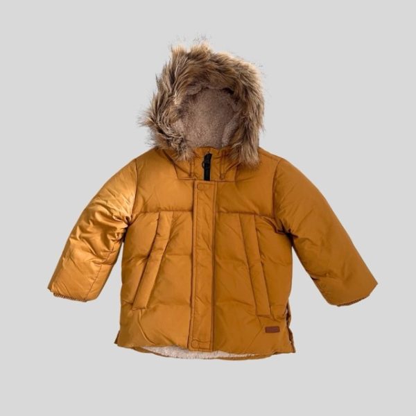 Zara yellow waterproof down jacket suitable for Hokkaido, Harbin, Scandinavia trip