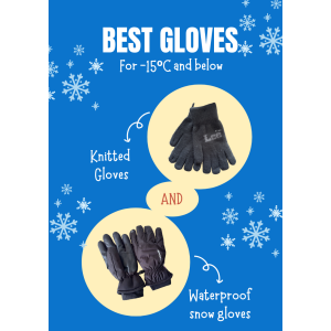 Best gloves for -15ºC and below