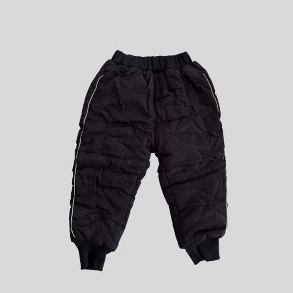 Black insulated toddler winter pants suitable for winter trip from -5ºc - 15ºC