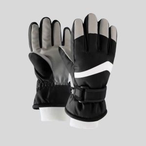 Black snow gloves for kids traveling to Japan, Korea, China, Europe snow trip