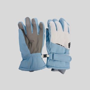 Thick blue snow gloves suitable Japan, korea, china, winter trip/ski travel