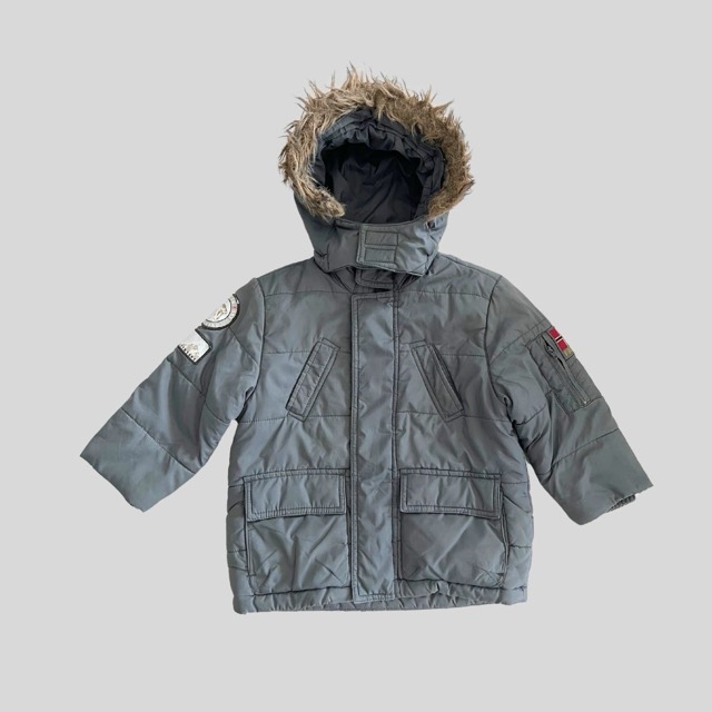 Palomino Winter Down Jacket (4-5Y) 3 Grey hooded waterproof padded jacket suitable for JApan, Korea, China winter trip