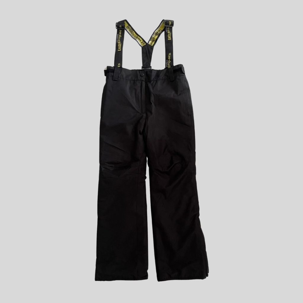 Longesport black waterproof ski pants suitable for Japan, Korea, China ski trip