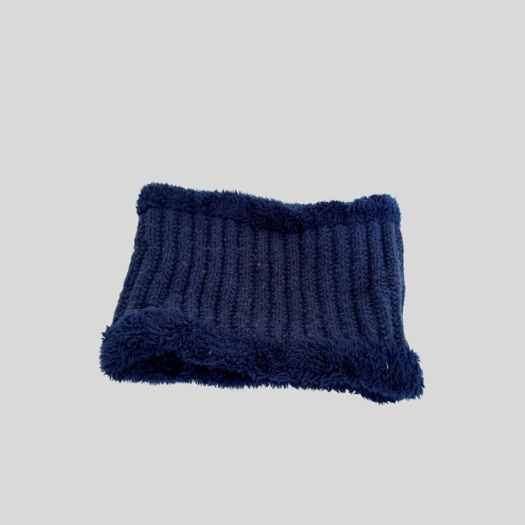 navy blue neck gaiter suitable for winter trip