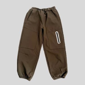 Olive fleece lined insulated winter pants suitable for Japan, Korea, China, Europe winter trip