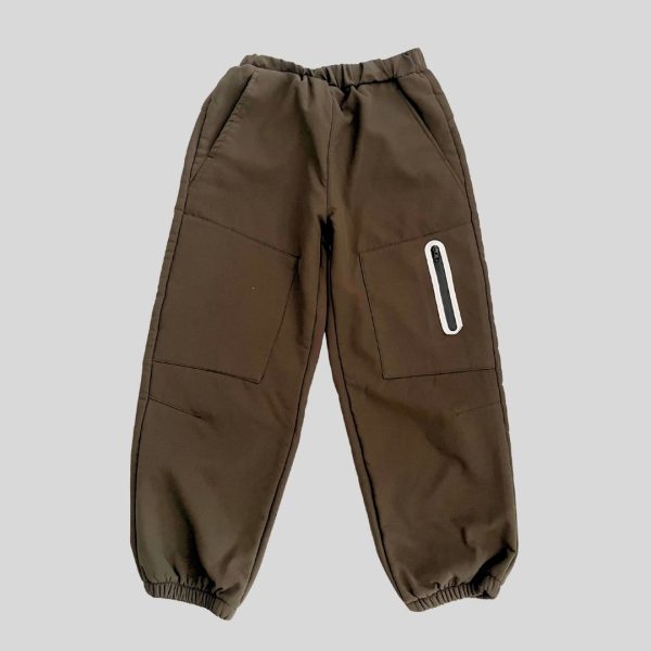 Olive fleece lined insulated winter pants suitable for Japan, Korea, China, Europe winter trip