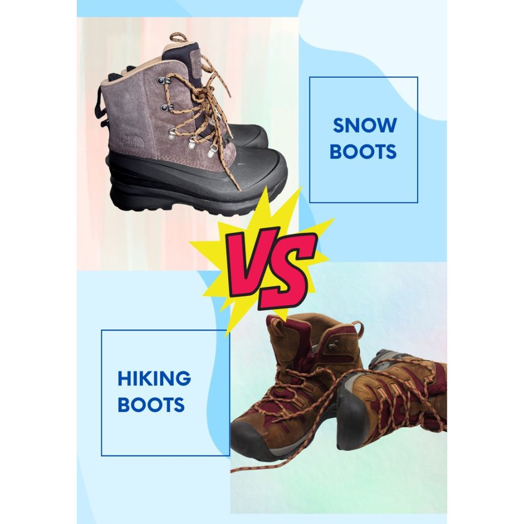 Snow boots vs hiking boots
