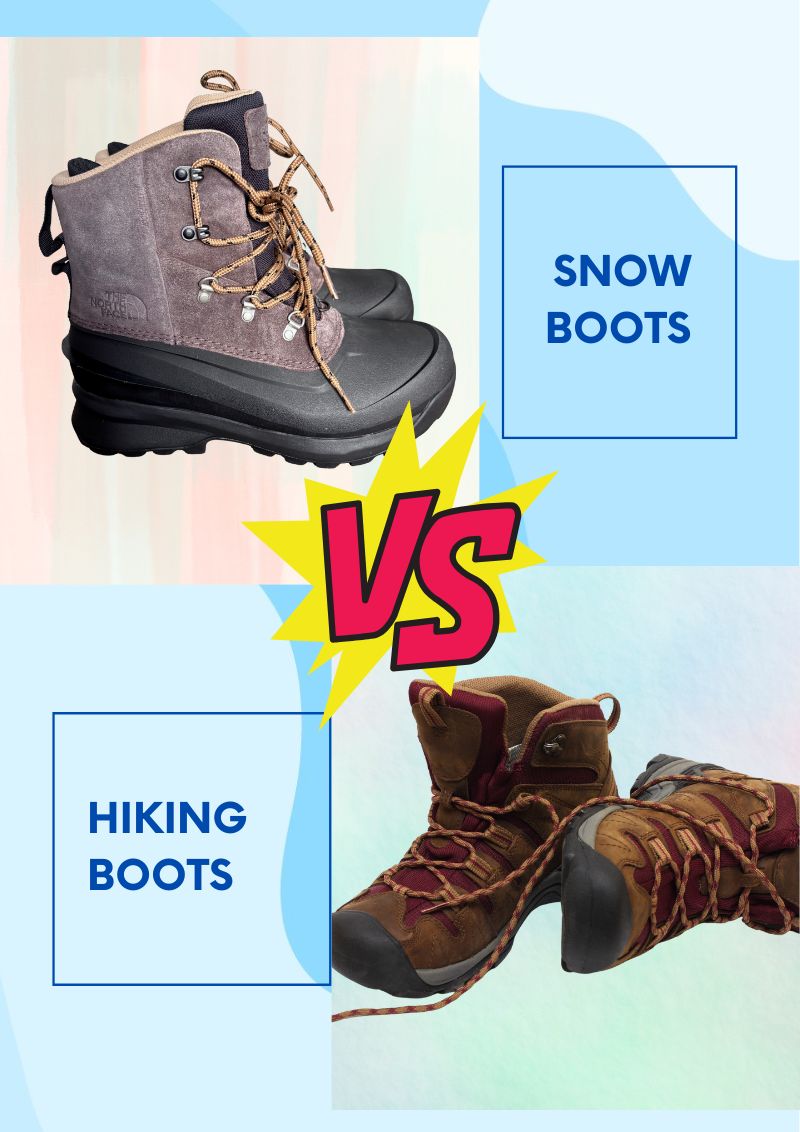 Snow boots vs hiking boots